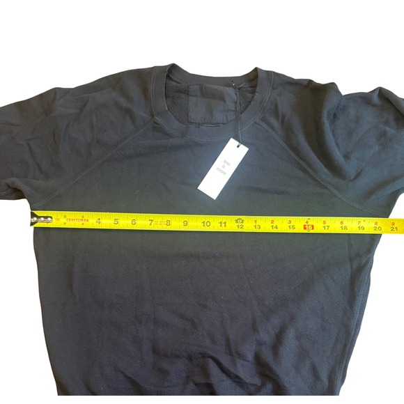 Unsubscribed faded black Fleece Sweatshirt Long Sleeve Crewneck Top Pullover NWT - Picture 4 of 8